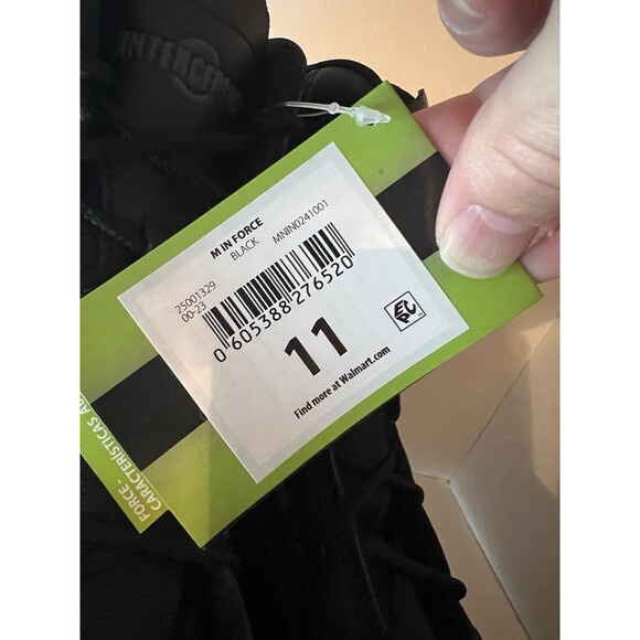 Interceptor Boots Mens 11 Wide Black Leather Force Tactical Steel Toe Work NEW - Picture 2 of 10